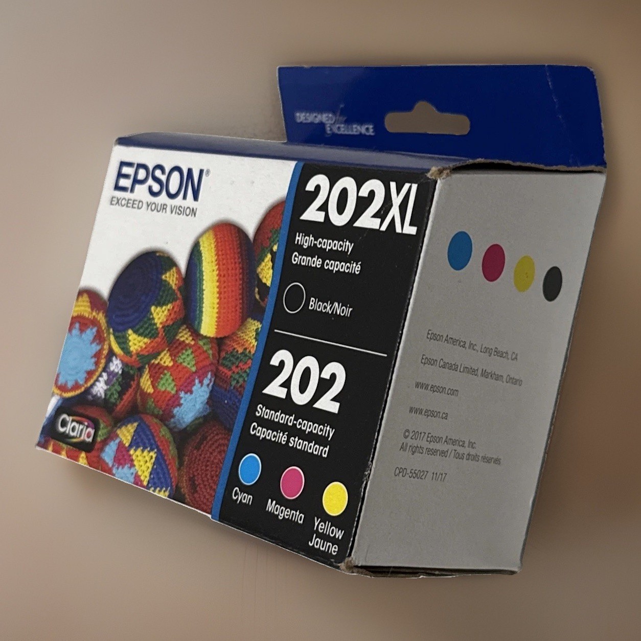 Epson 202XL /202 Claria Ink High capacity Black and  Color - Exp 7/27 - NIB