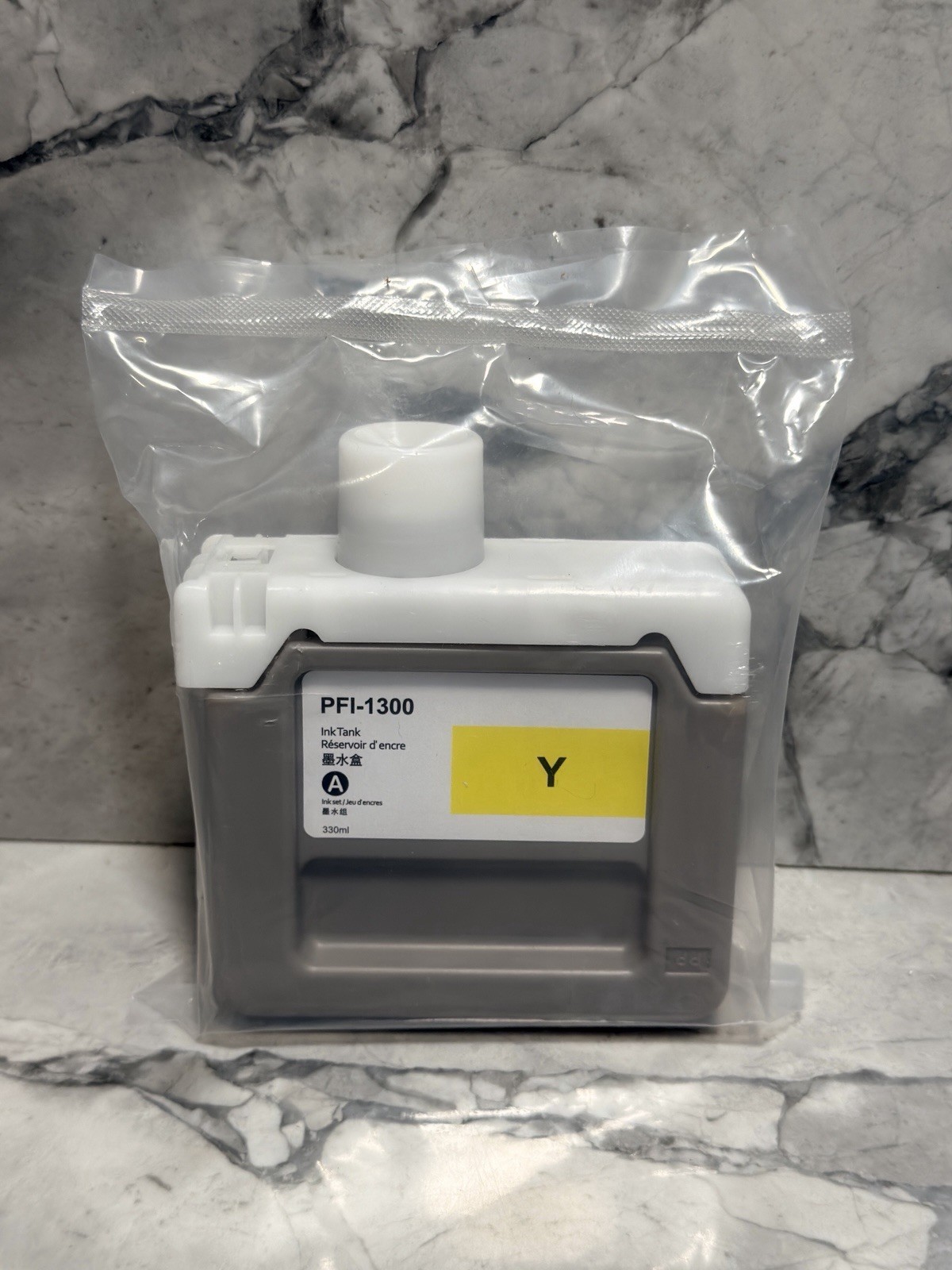 Compatible for Canon PFI-1300Y Yellow Pigment Ink Tank 330ML Sealed