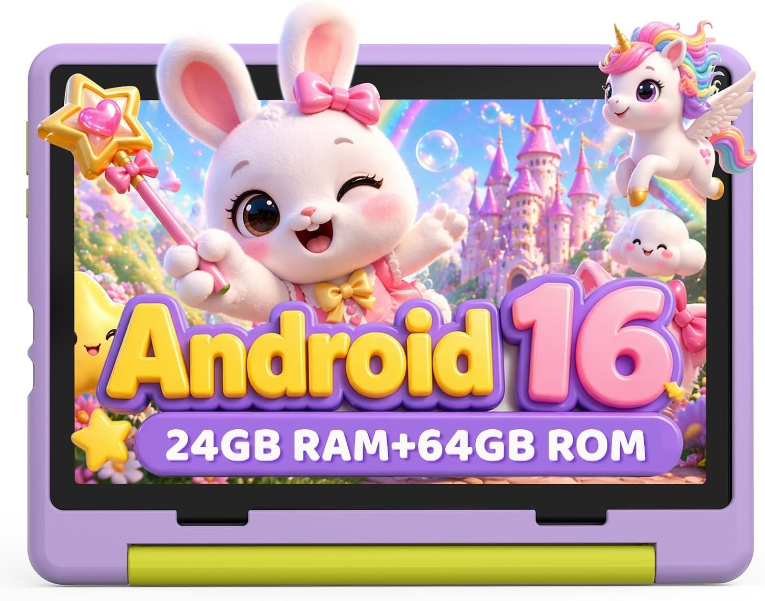 Kids Tablet 10.1" Android 16 Five-core Tablet 64GB Tablets Shockproof PC