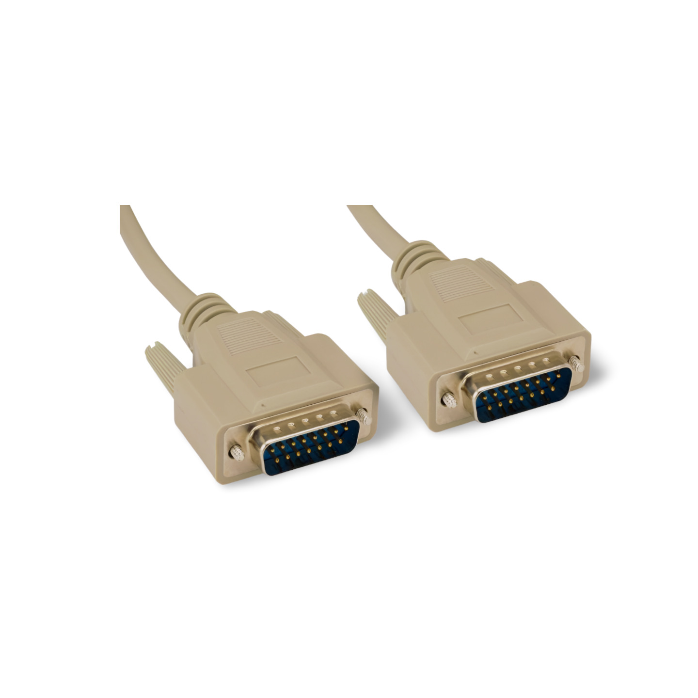 10ft DB15 Cable Male to Male - Beige