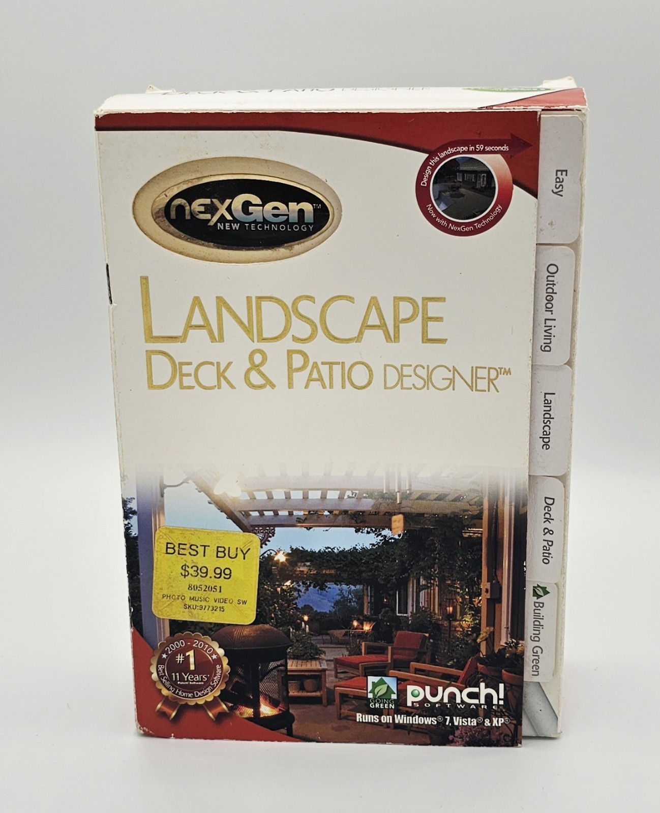OPEN BOX PUNCH Software Landscape Deck & Patio Designer Windows 7, XP, Vista