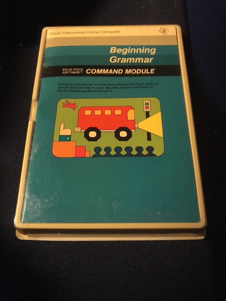 NOS NEW TI-99/4A Beginning Grammar Command Module PHM 3003