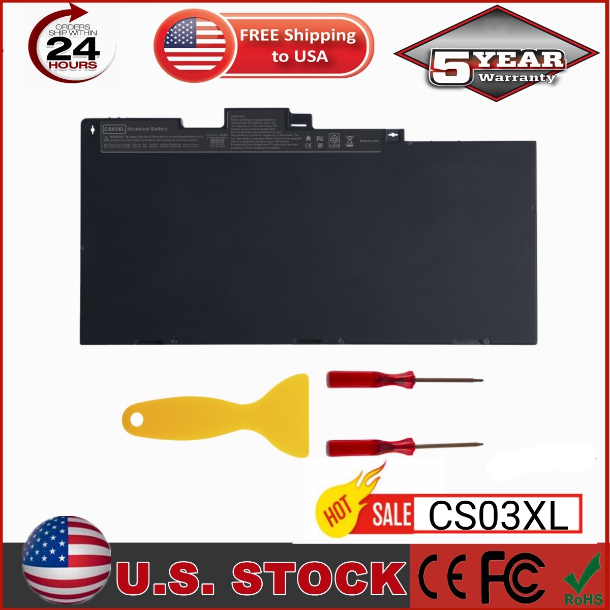 ✅CS03XL Battery CS03046XL For HP Elitebook 745 755 840 848 850 G3 G4 HSTNN-UB6S