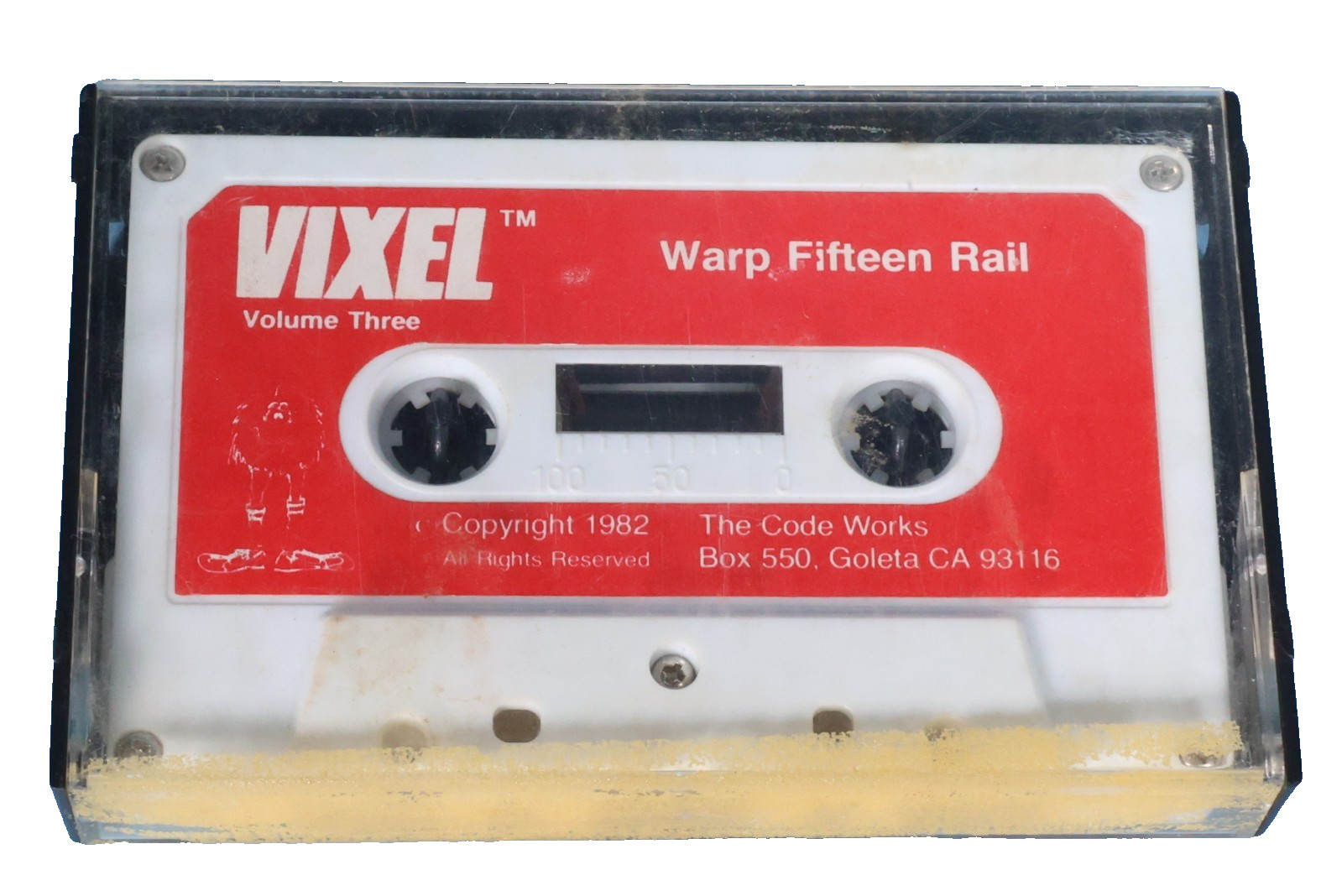 Vixel / The Code Works TRS80 Cassette - 1982 Warp Fifteen Rail