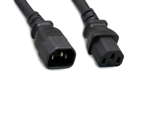 Lot of 10 pcs AC Power Extension Cord IEC60320 C13/C14 14AWG 15A 250V Heavy Duty