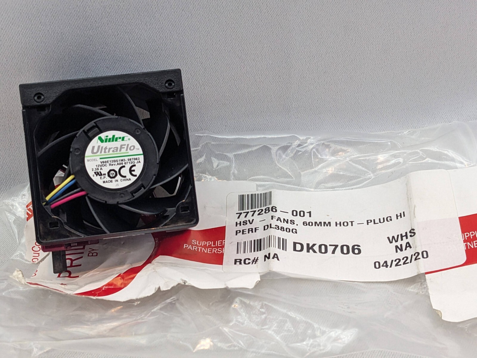 🔥New🔥 Nidec UltraFlo V60E12BS1B5-07A016 60MM Server Cooling Fan 12V DC (N)