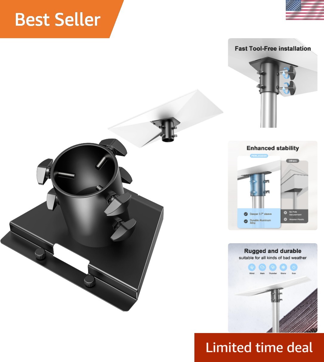 Weather-Resistant Starlink Gen 3 Pipe Adapter: Secure & Easy Installation