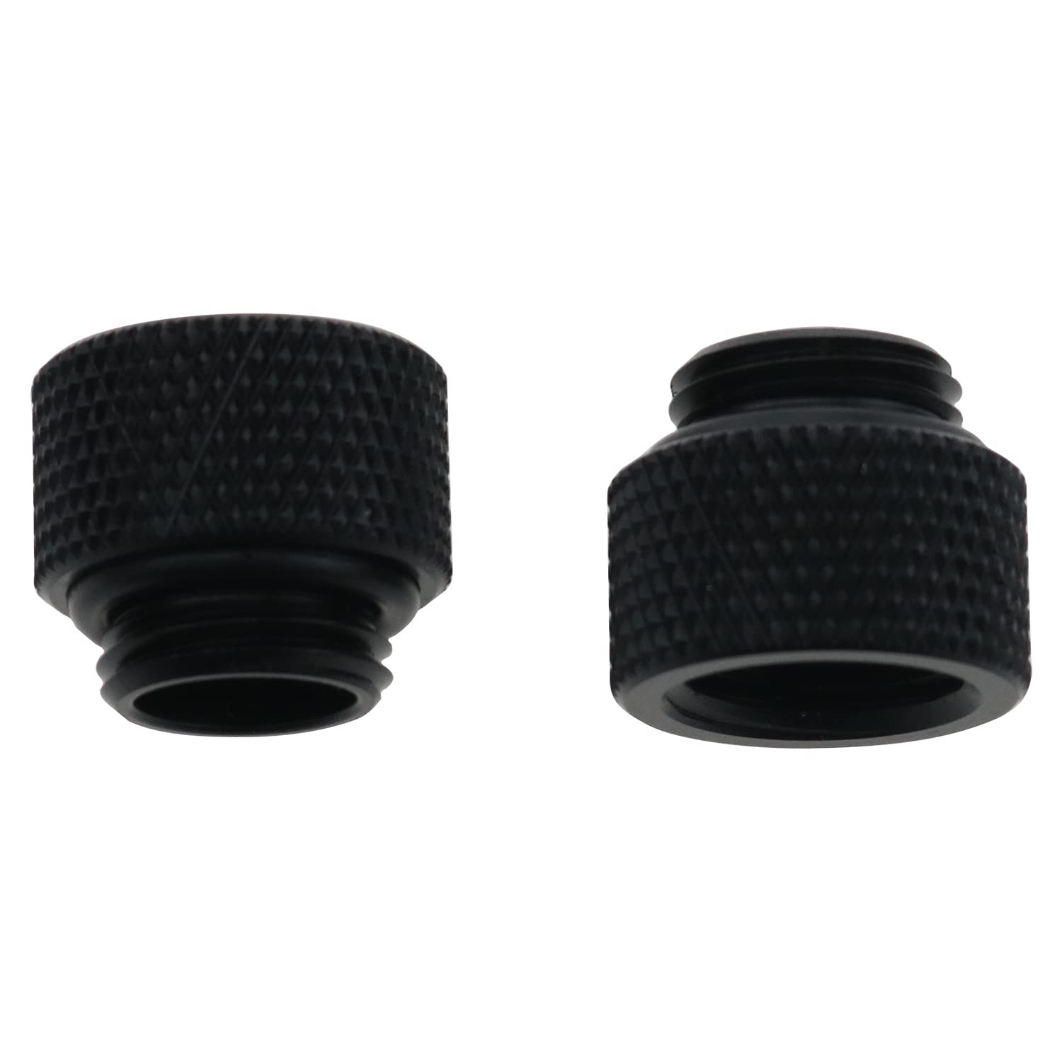 WaterCooled Extension Connector G1/4 Inch 10mm Male To Female Black 2 PCS