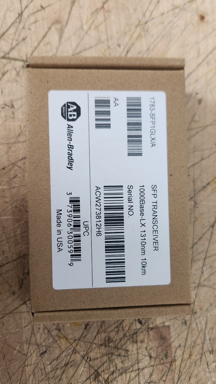 AllenBradley 1783SFP1GLXA 1000BASELX SFP 10km Transceiver Module  In box G1N