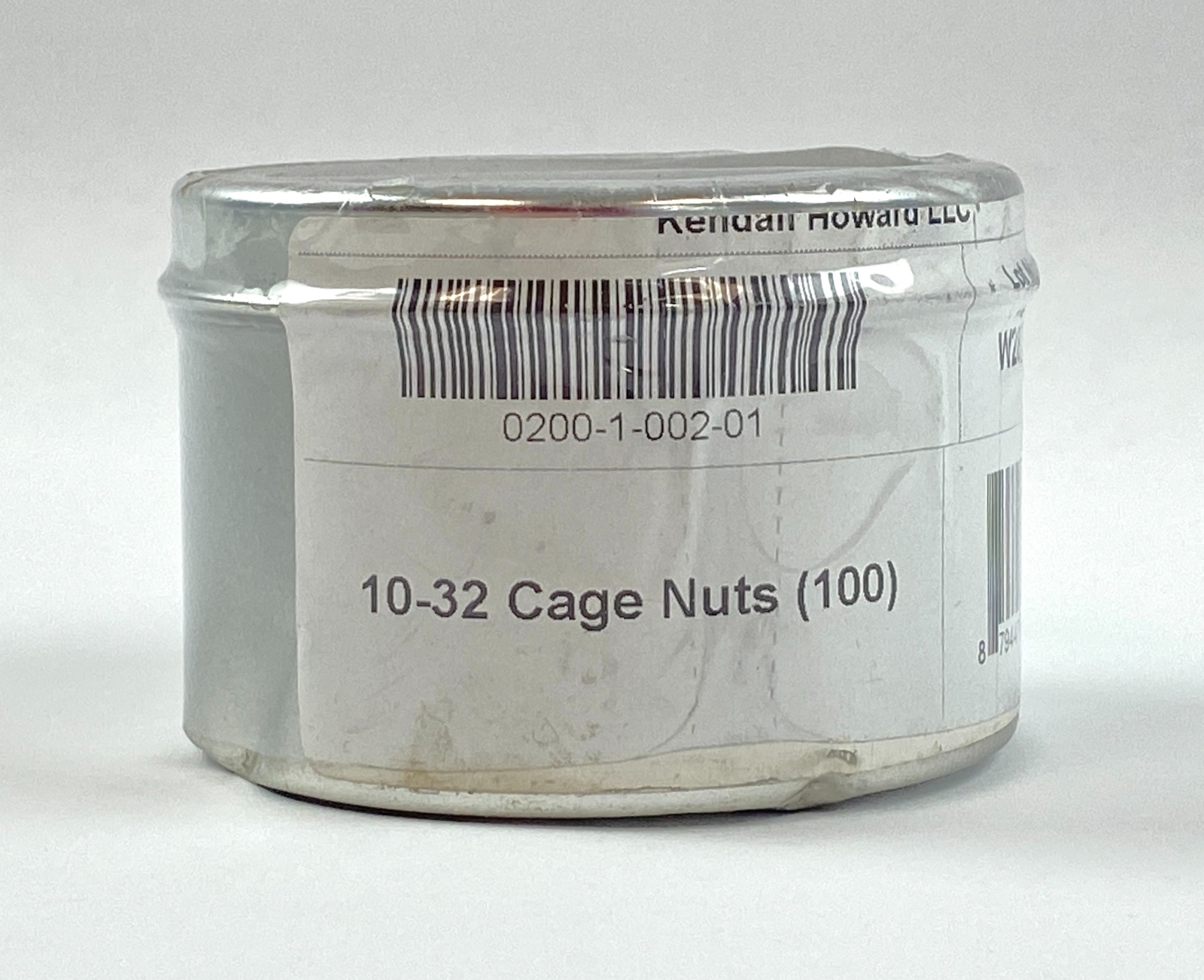Kendall Howard 10-32 Cage Nuts Silver for Server Rack Mount Square Hole 100-Pack