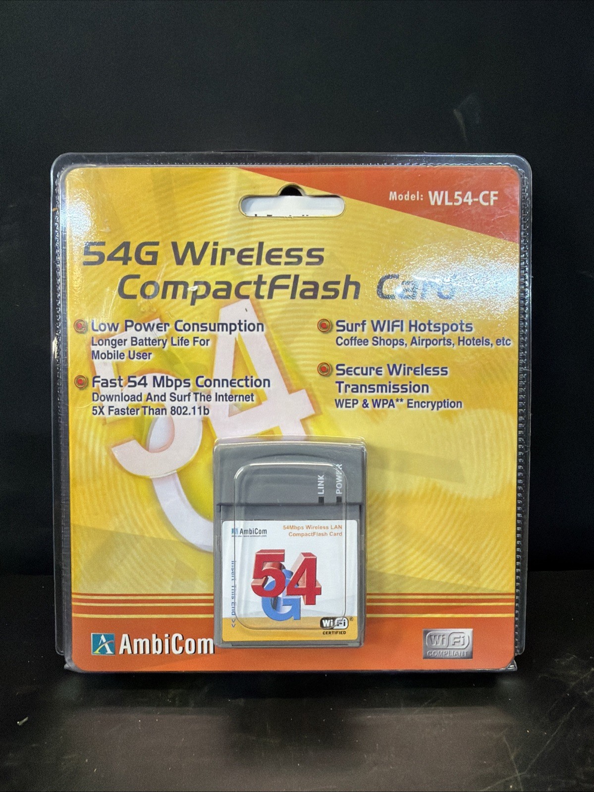 AmbiCom 802.11g Wireless CompactFlash Card (WL54-CF)