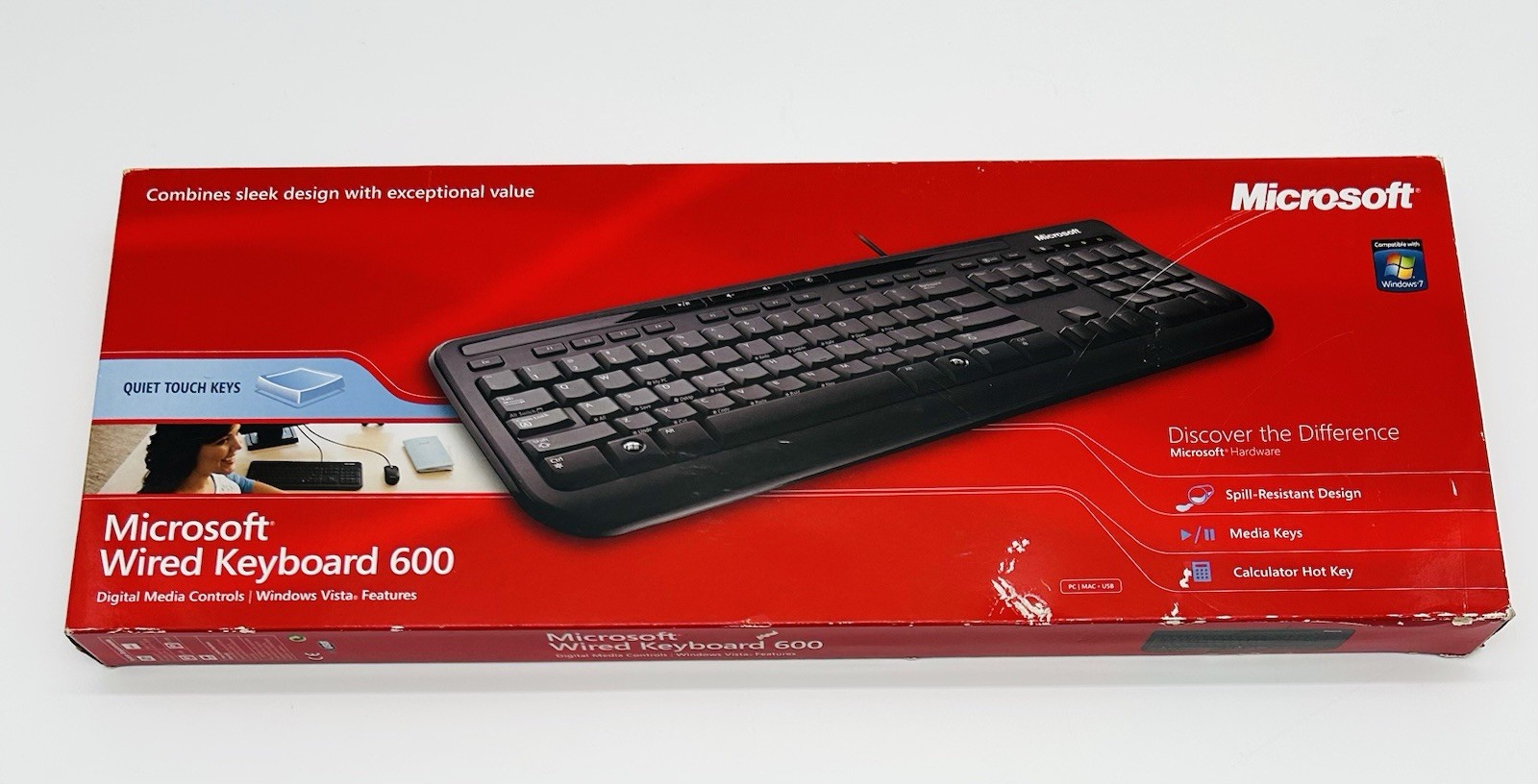 Microsoft Wired Keyboard 600 ANB00001 Wired USB New Black 2007