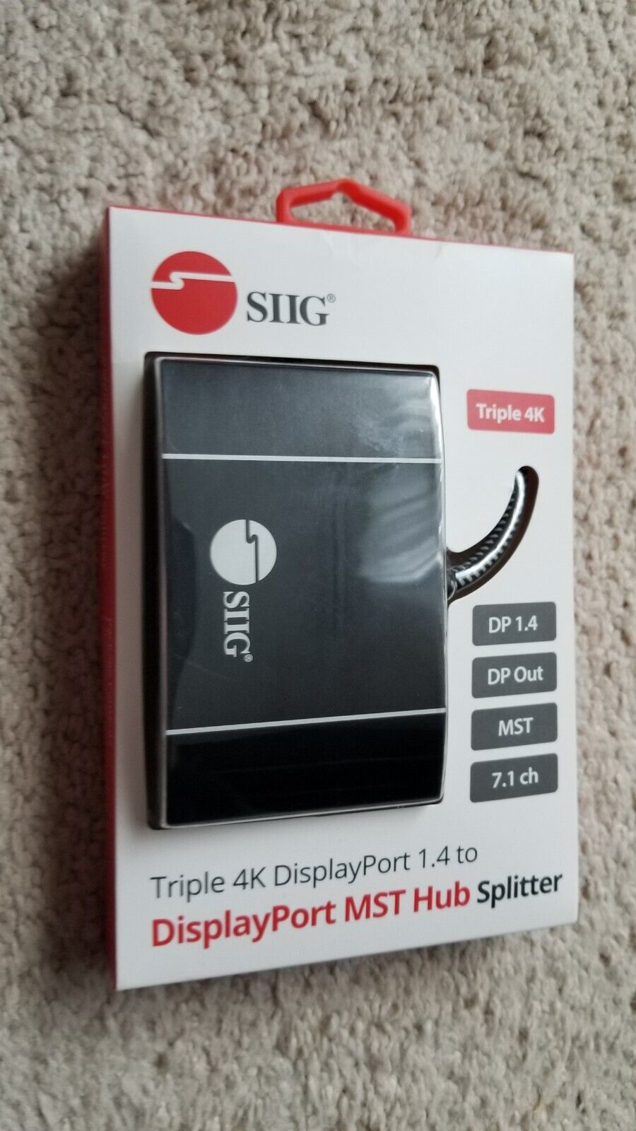 SIIG Displayport 1.4 To Dp & Hdmi Mst Hub Triple 4K Splitte, CE-DP0N11-S1