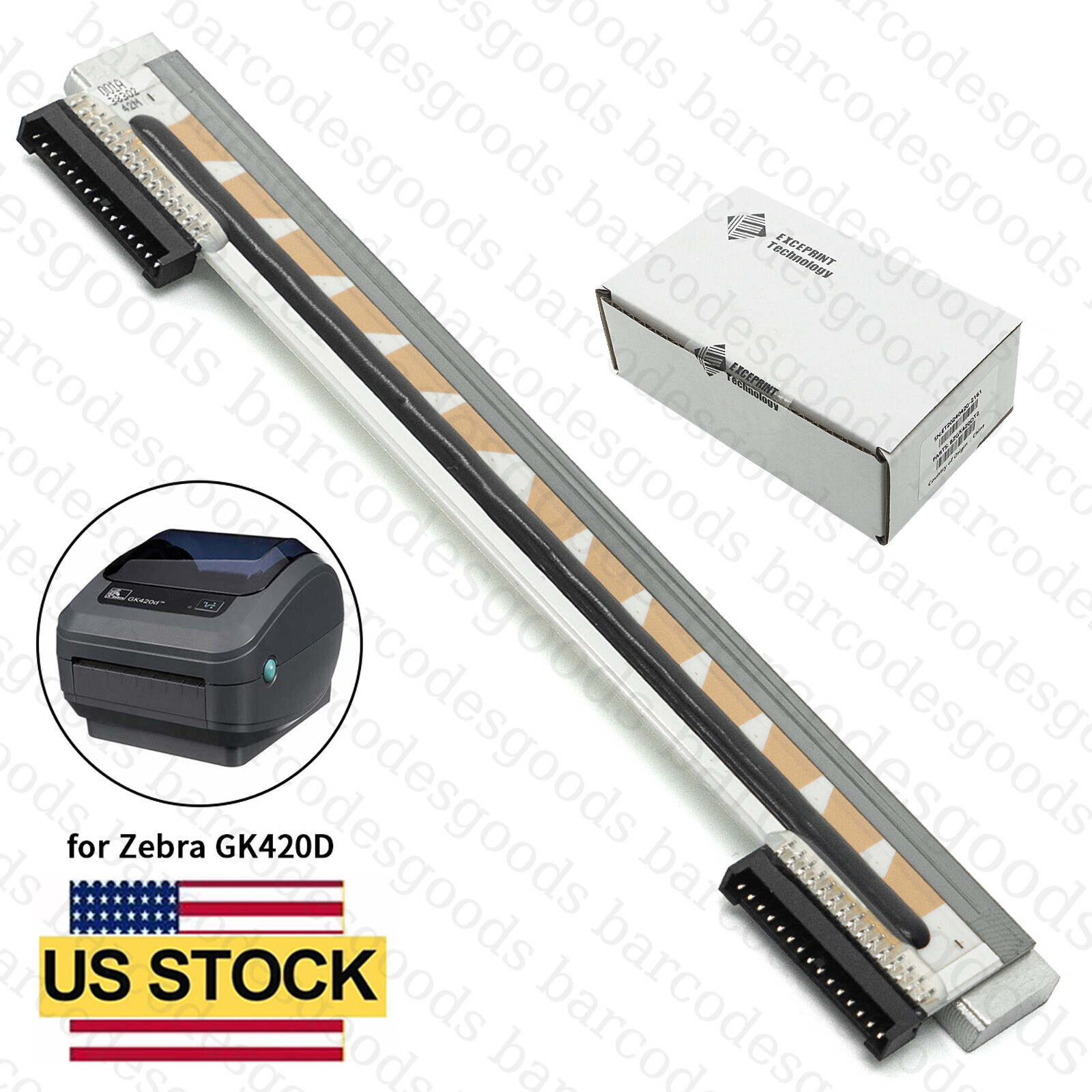 Thermal PrintHead Printer Print Head Zebra GK420D GX420D ZP450 ZP500 105934-037