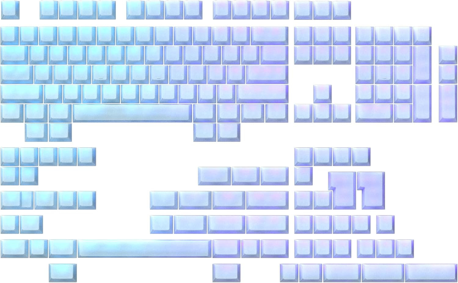 POM Jelly Premium Translucent Keycap Set | 1.45 mm Thick POM | Cherry Profile fo