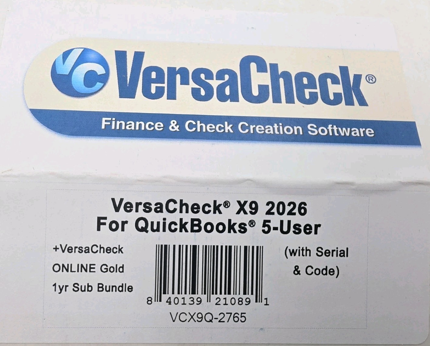 VersaCheck X9 2026 for QuickBooks 5 user - Finance and Check Creation Software