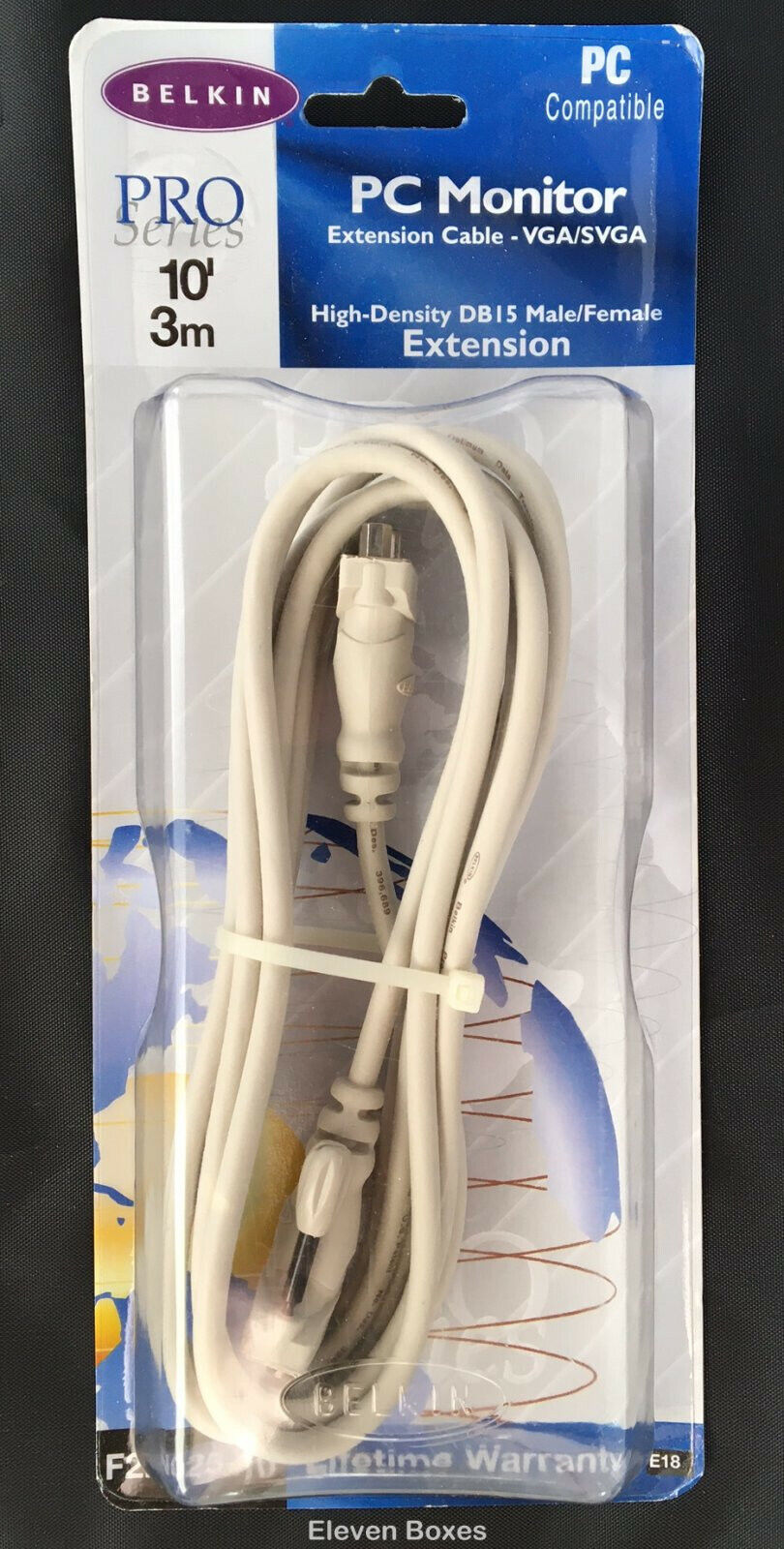 Belkin Pro Series 10' monitor extension cable for VGA/SVGA male/female DB15 ends