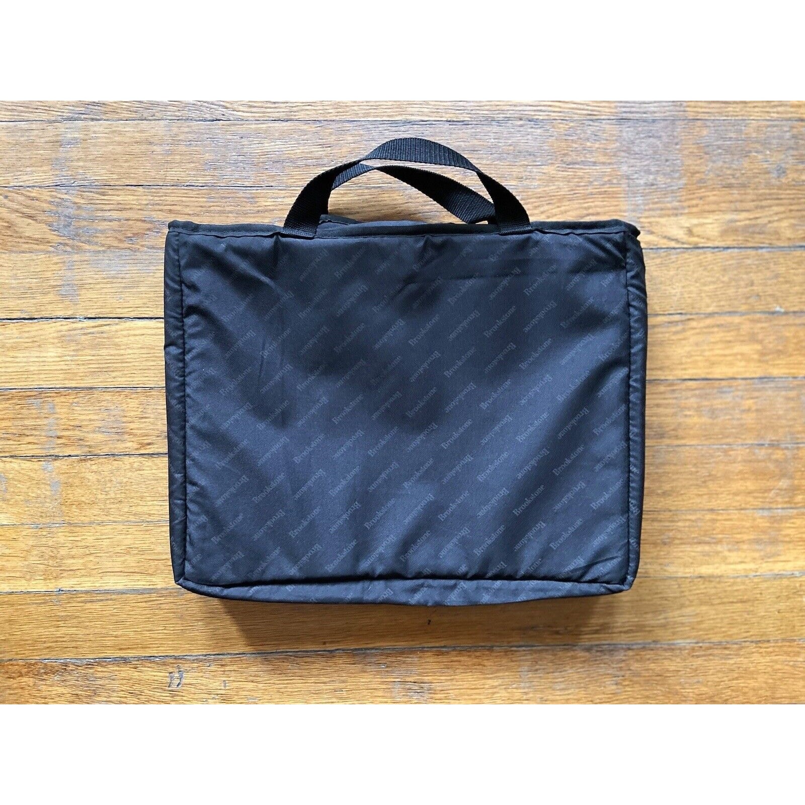 BROOKSTONE Black Nylon Padded Laptop Bag sz OS