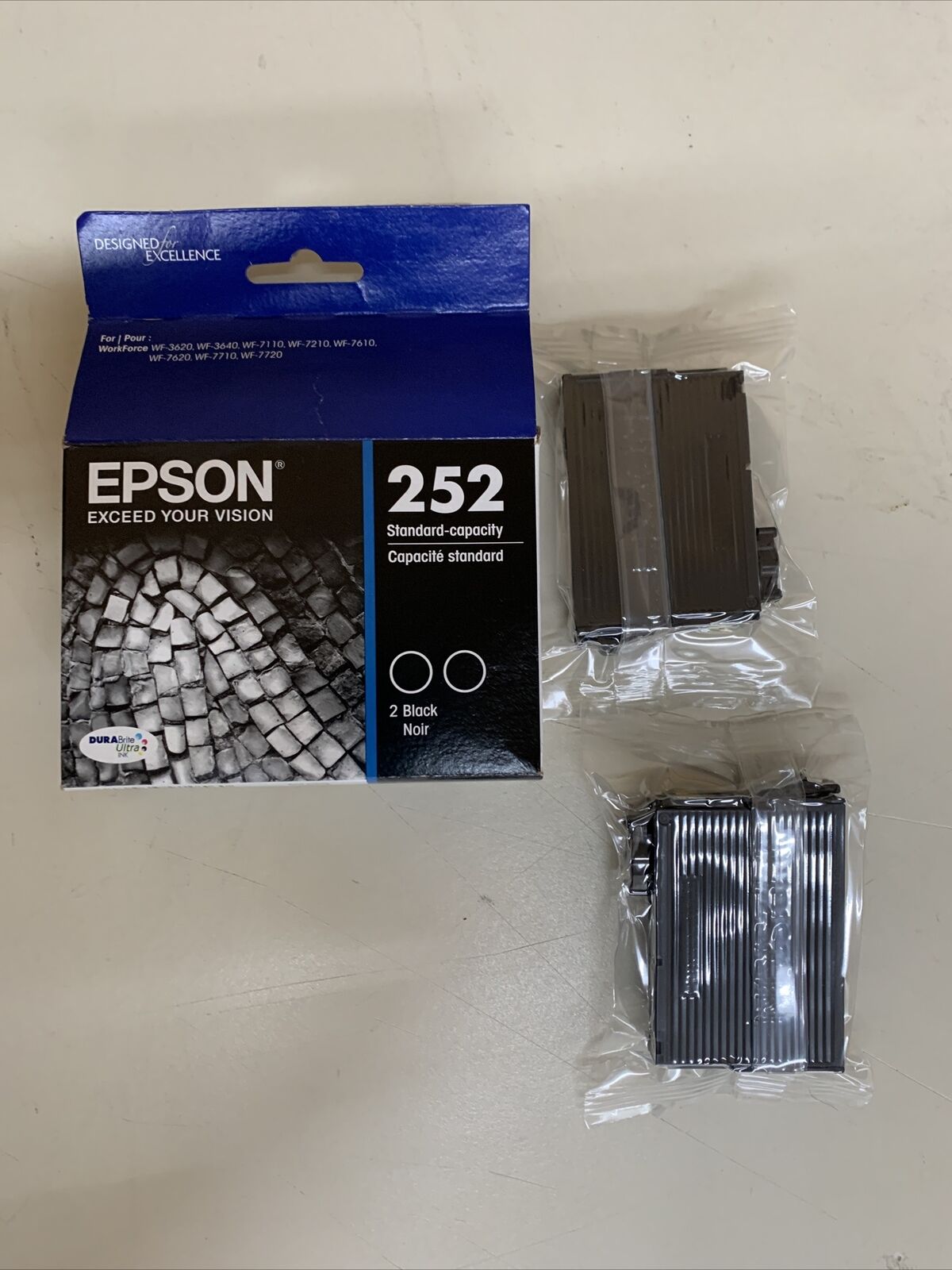 Epson 252 Standard Capacity Two Black Ink Cartridges T252120-D2 - Exp. 4/2023 