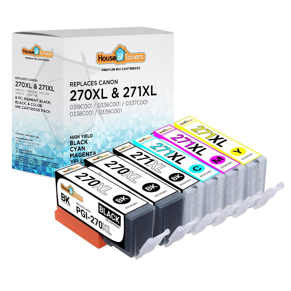 6PK PGI270XL CLI271XL Ink for Canon PIXMA MG7720 TS8020 TS9020