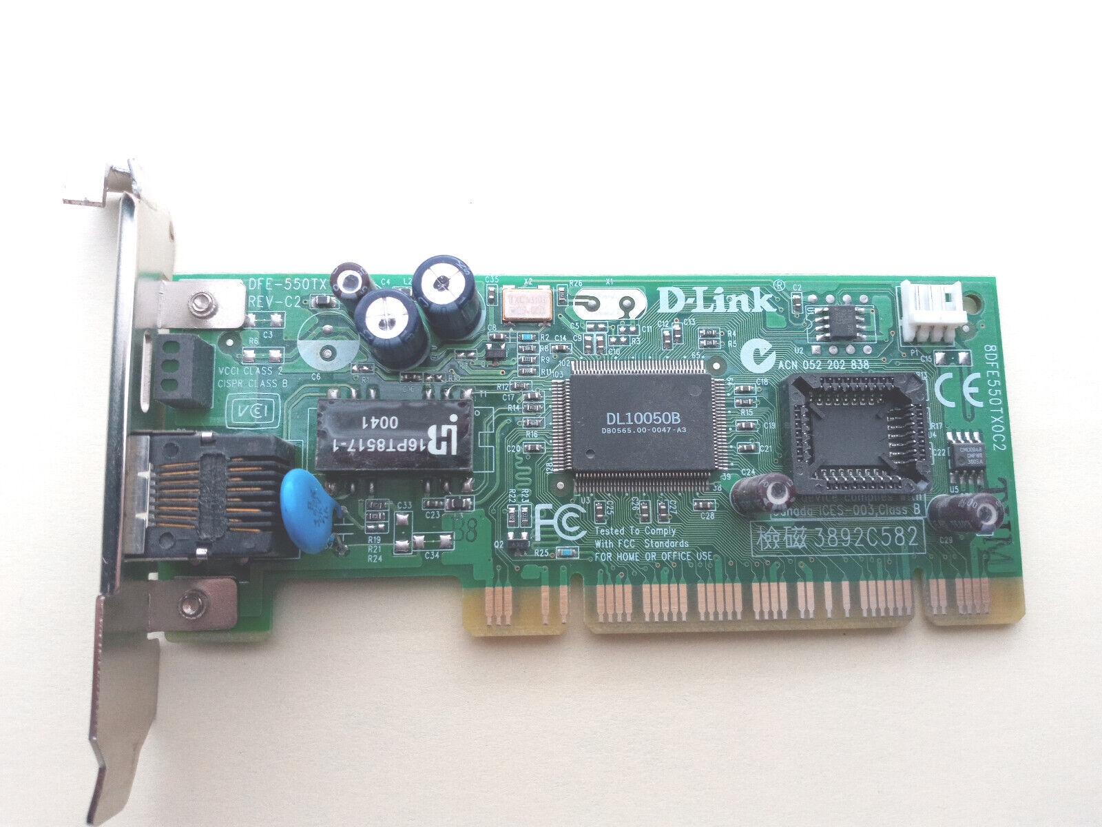 Vintage Low Profile D-Link PCI Network Card DFE-530TX