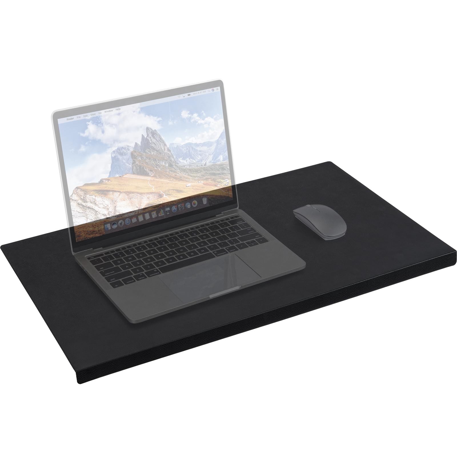 AKOZLIN Deskmat-6035-BK Desk Mat with Edge Protector for Keyboard Mouse Black