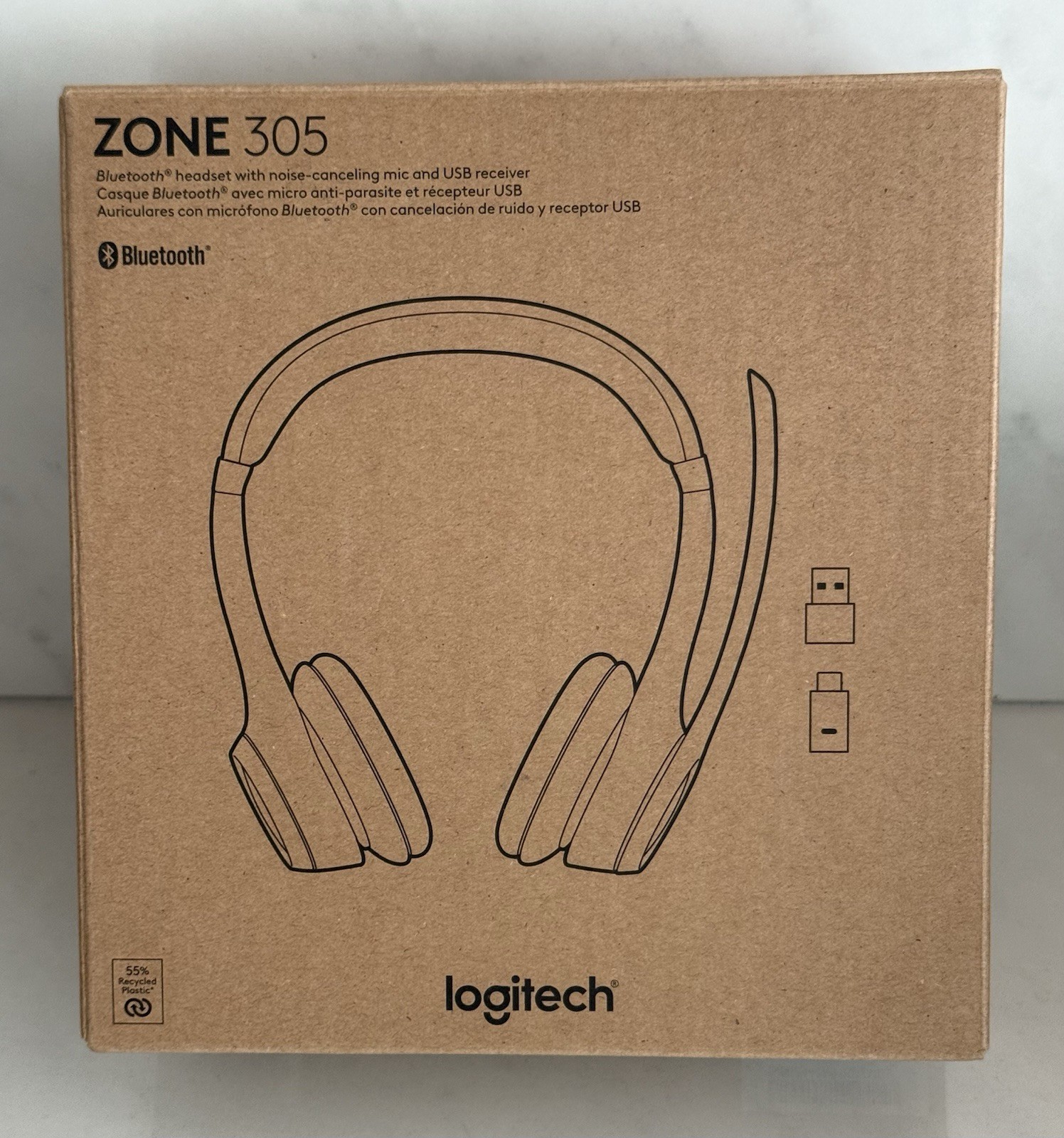 Logitech Zone 305 Business Wireless Bluetooth Headset for Microsoft Teams PC MAC