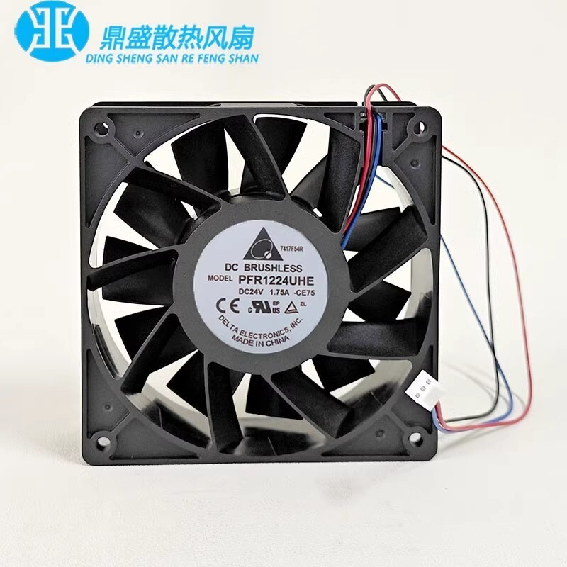 Delta PFR1224UHE 12038 1.75A 24V 12CM 3-Pin Inverter Cooling Fan