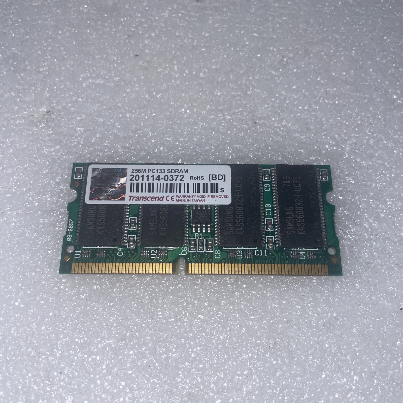 Transcend 256M PC133 SDR SDRAM 133 pin laptop memory
