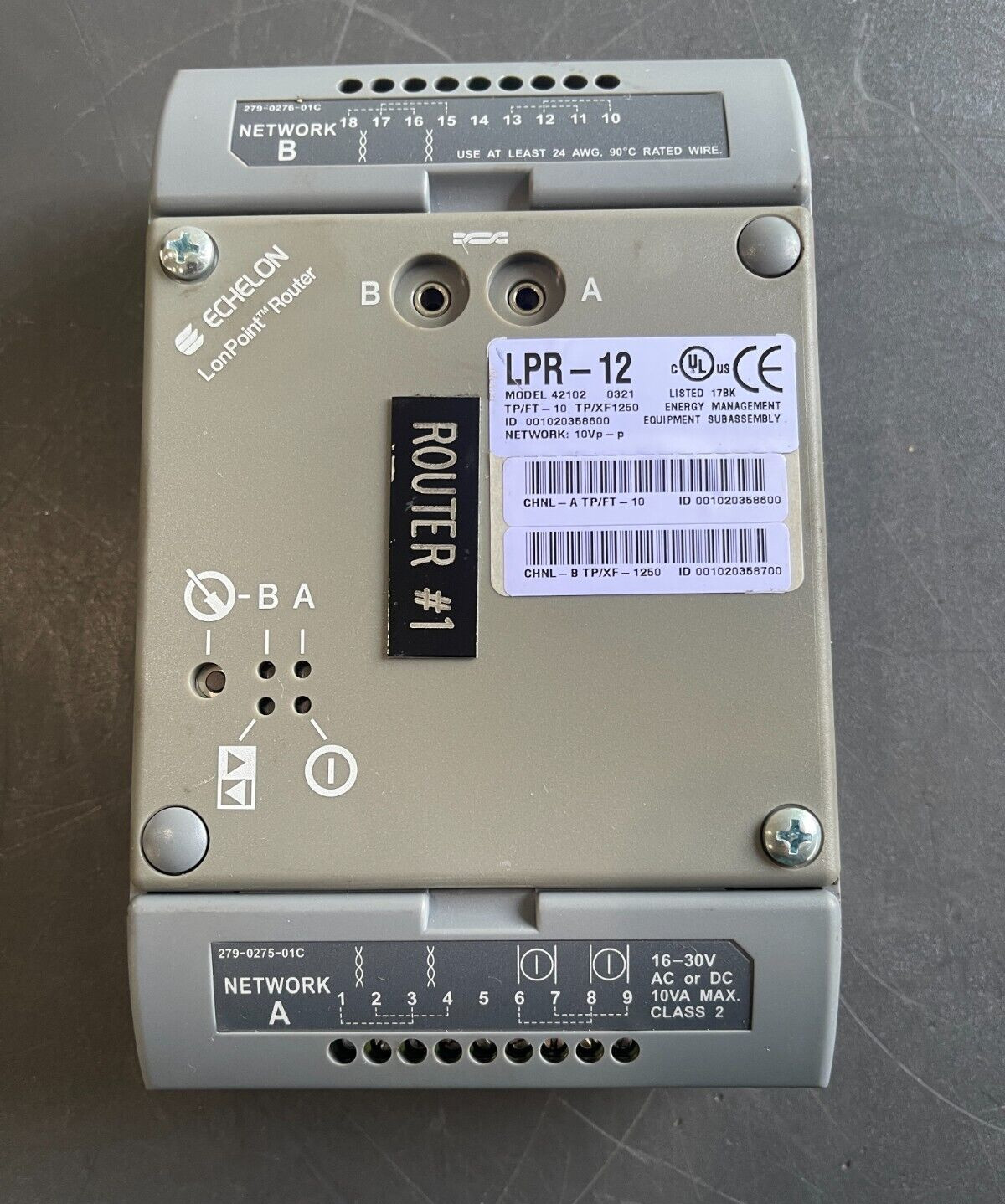 Echelon 42102 LPR-12 LonPoint Router Module