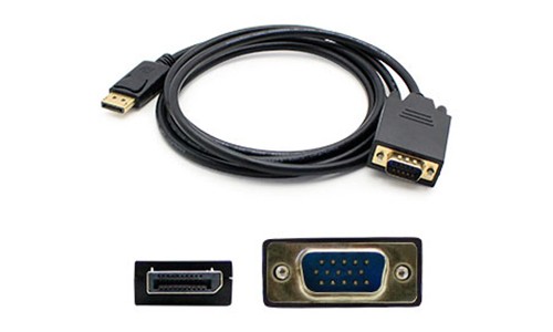 AddOn DISPORT2VGAMM3B DisplayPort To VGA Active Adapter Cable Black 1m