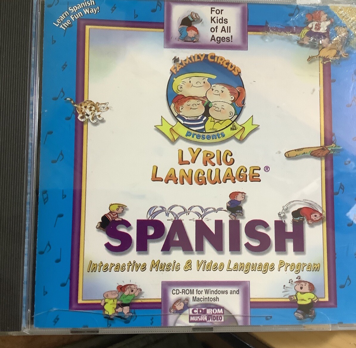 The Family Circus presents Lyric Language Spanish CD-ROM,Interactive Music&Video