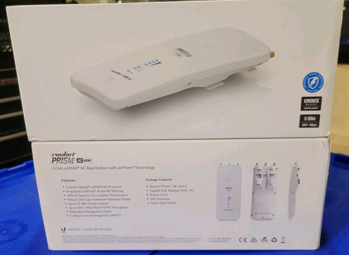 Ubiquiti Networks RP-5AC-GEN2-US 5GHz Rocket Prism ac Wireless Access Point