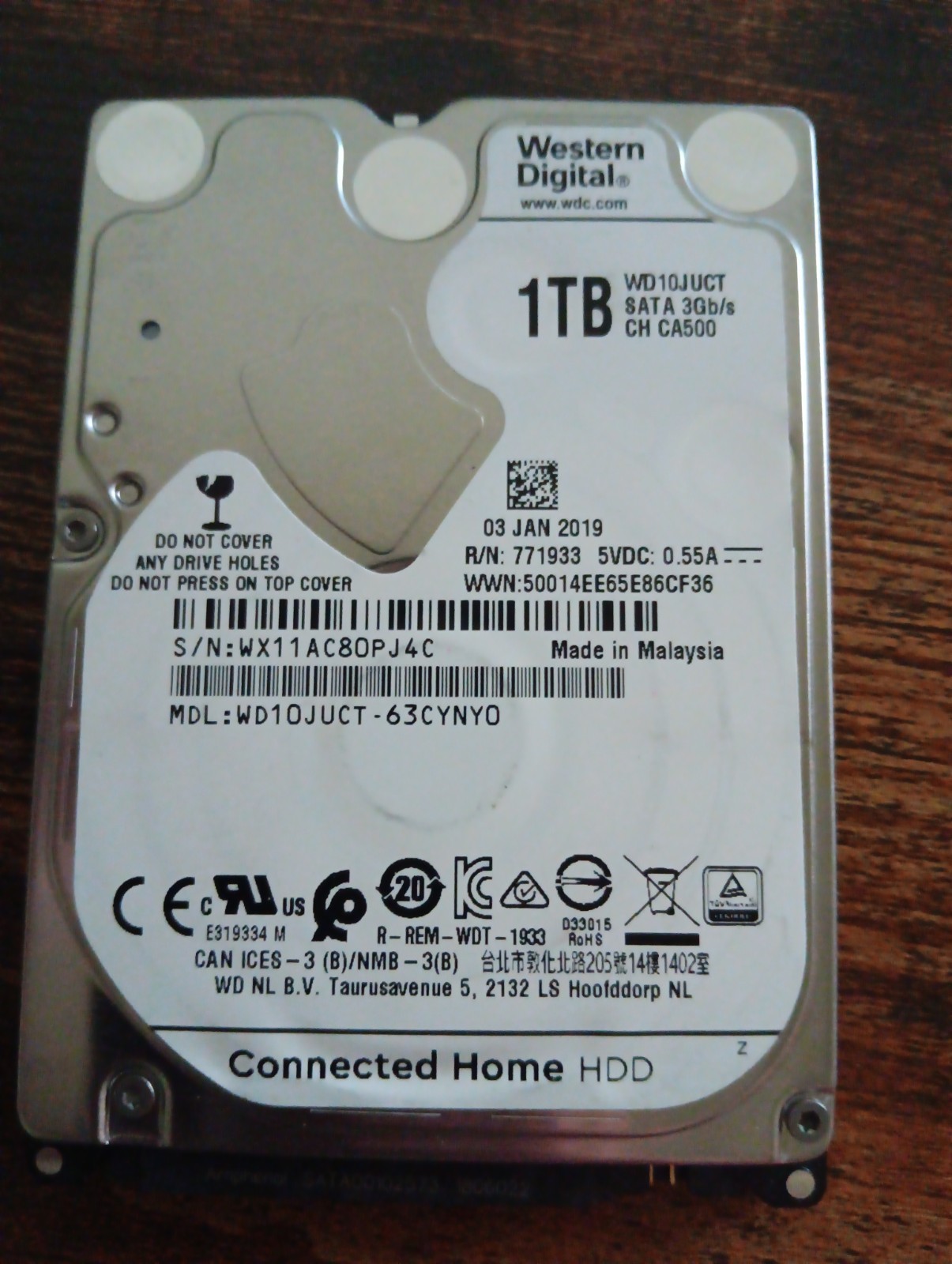 Western Digital Wd10juct 1tb