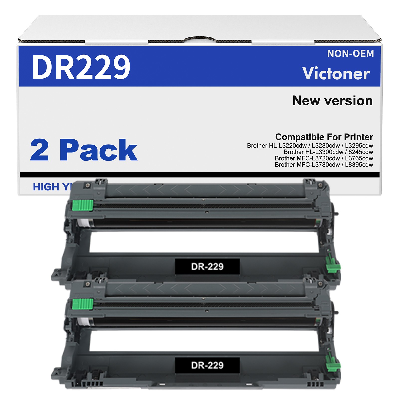 2PK DR229CL Drum Compatible for Brother DR229 DR-229 MFC-L3720CDW MFC-L3780CDW