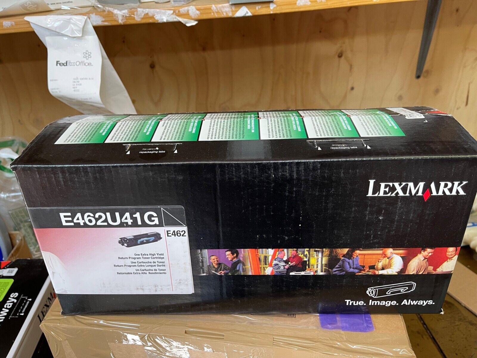 BRAND NEW LEXMARK E462U41G BLACK  HIGH CAPACITY RETAIL BOX. EXACTLY AS PICTURED