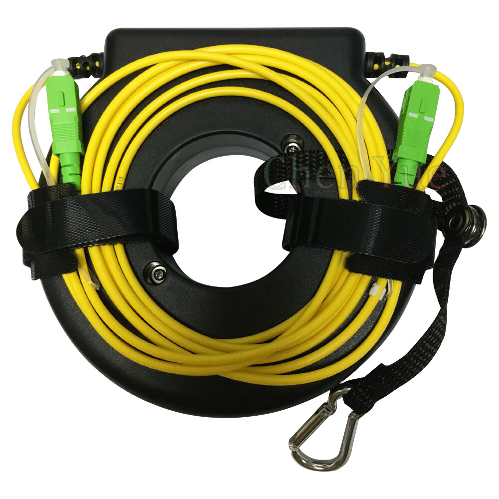 500m Mini OTDR Launch Cable Box Fiber Ring Drum Test SC APC-SC UPC SM G652D