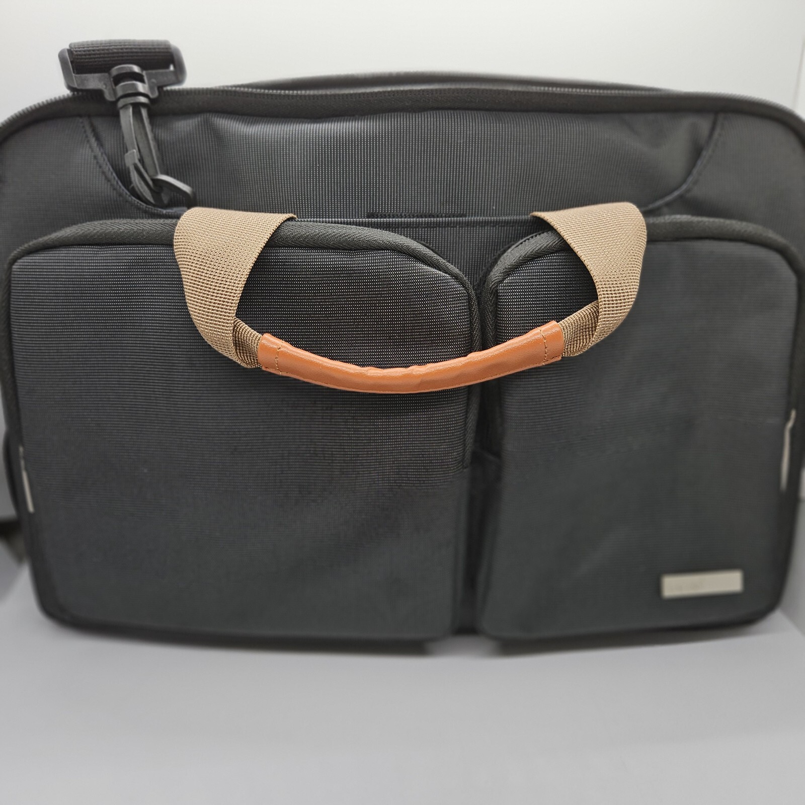 Lacdo 14 Inch 360° Protective Laptop Shoulder Bag Sleeve Case Gray Black Macbook