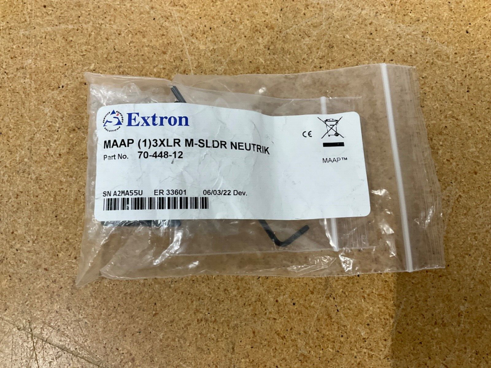 Extron Electronics MAAP (1)3XLR M-SLDR Neutrik