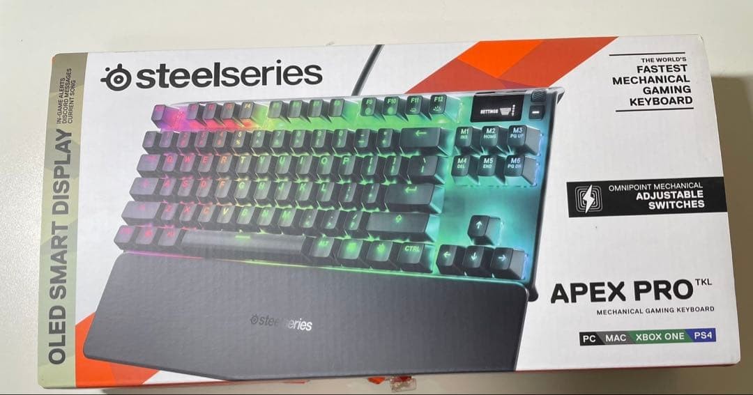 Steelseries Apex Pro Tkl Gaming Keyboard Rgb Lighting Tested Working
