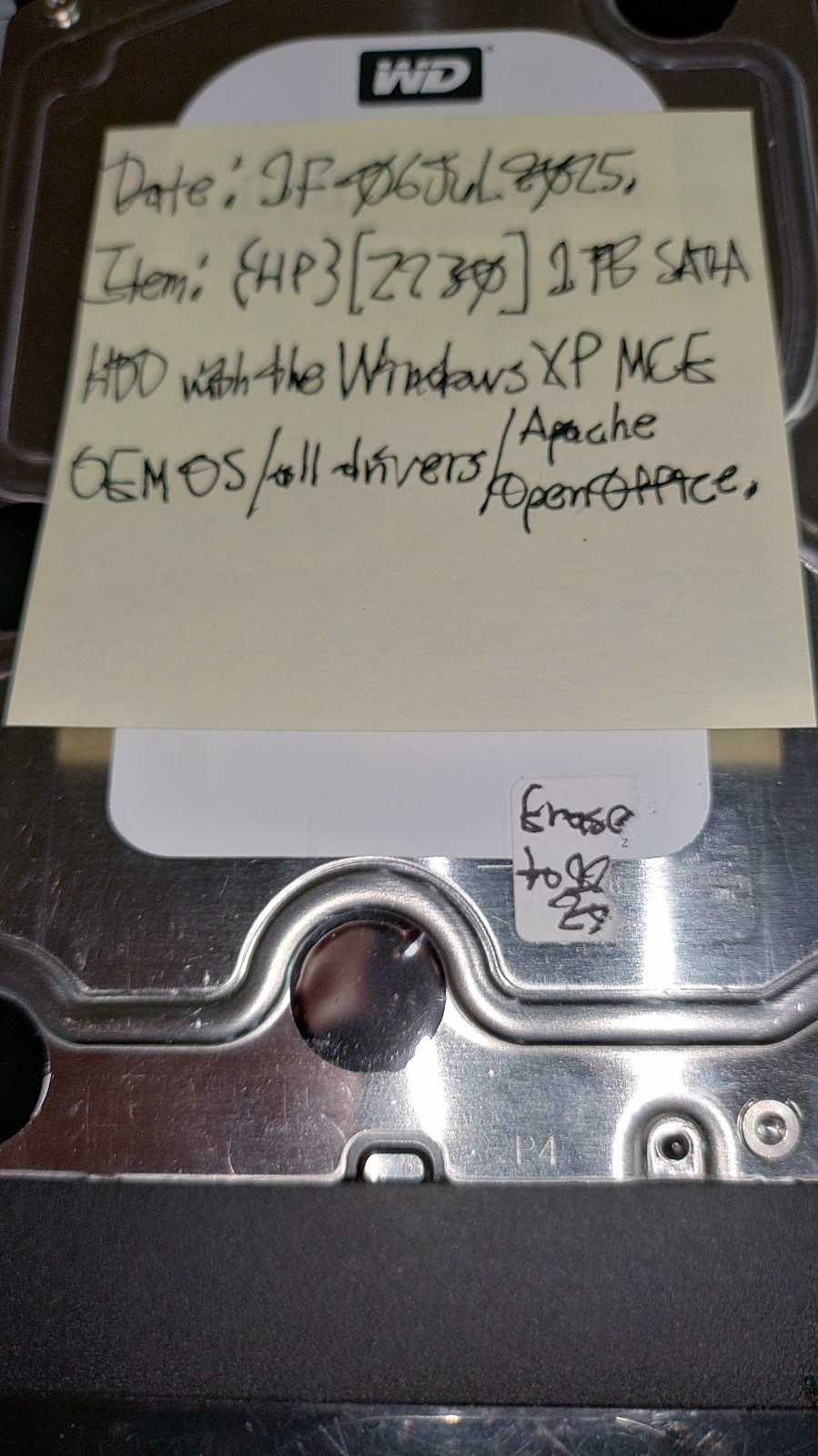 {HP} [Z230] 1TB SATA HDD with the Windows XP MCE OEM OS