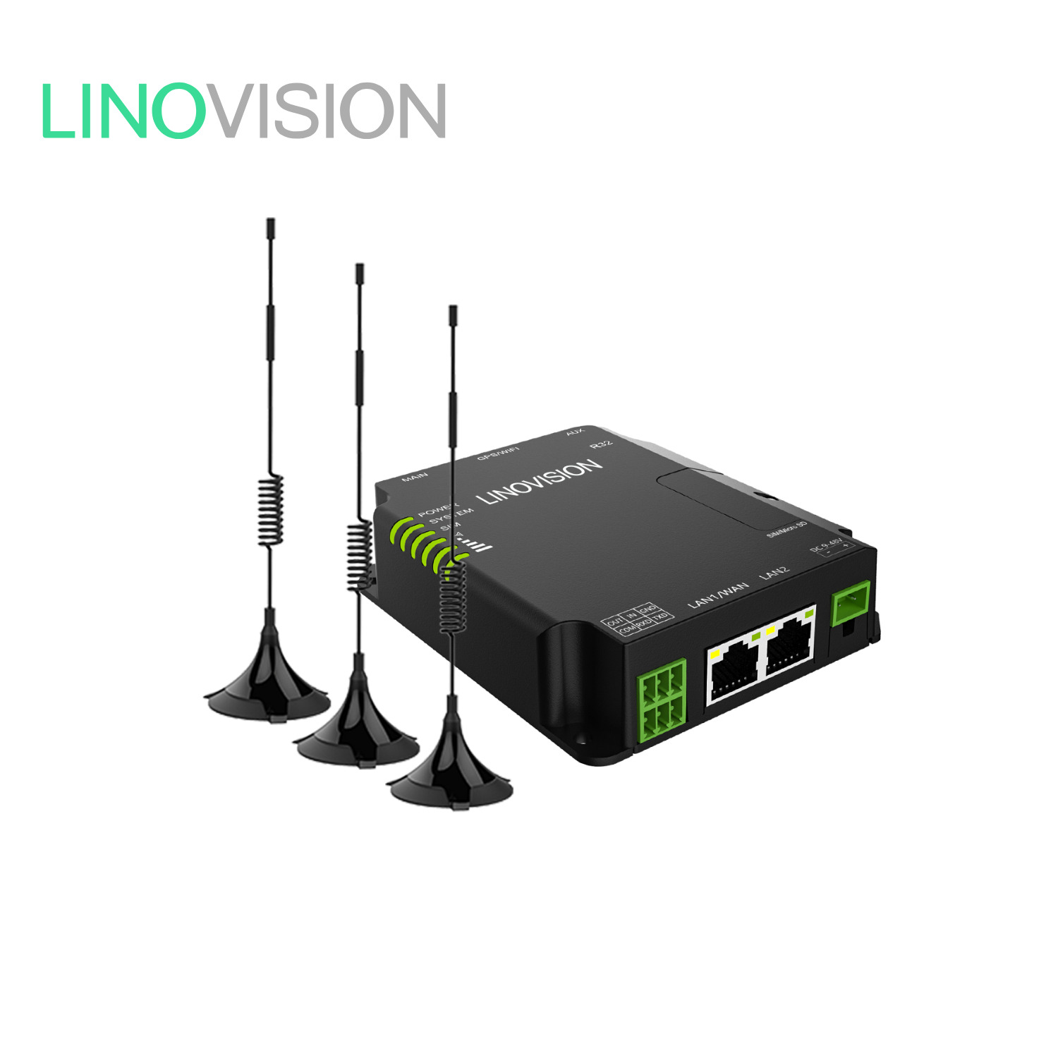 LINOVISION Industrial Unlocked 4G LTE Router Support WiFi, Dual SIM Cards, RS485