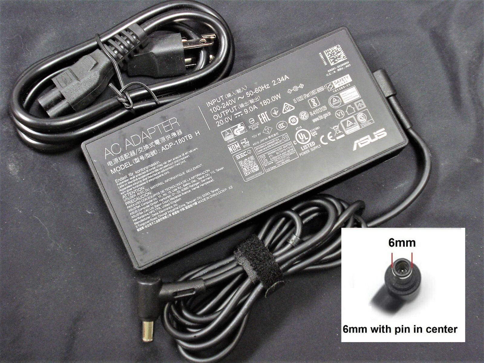 OEM ASUS  ROG Zephyrus GA502DU GA502D GA502IU GA401 GA401I ADP-180TB H Charger