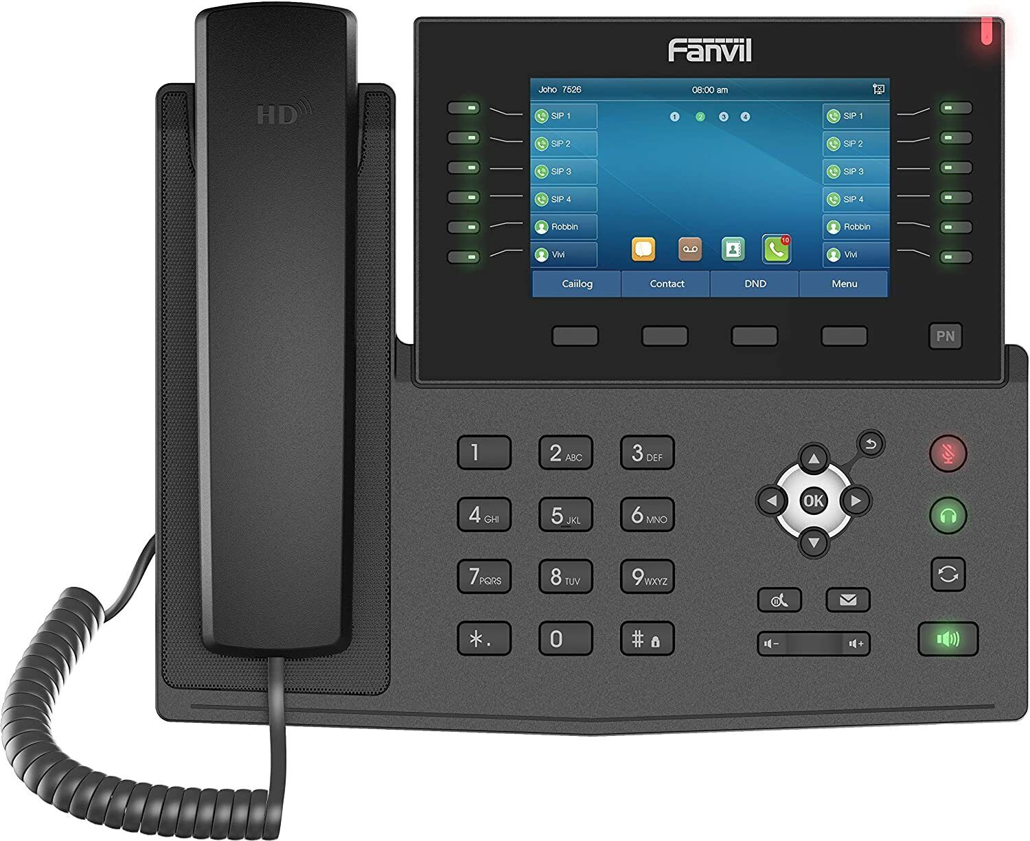 Fanvil X7C Executive level IP Phone - 20 SIP Lines w/ 5-inch Color Display