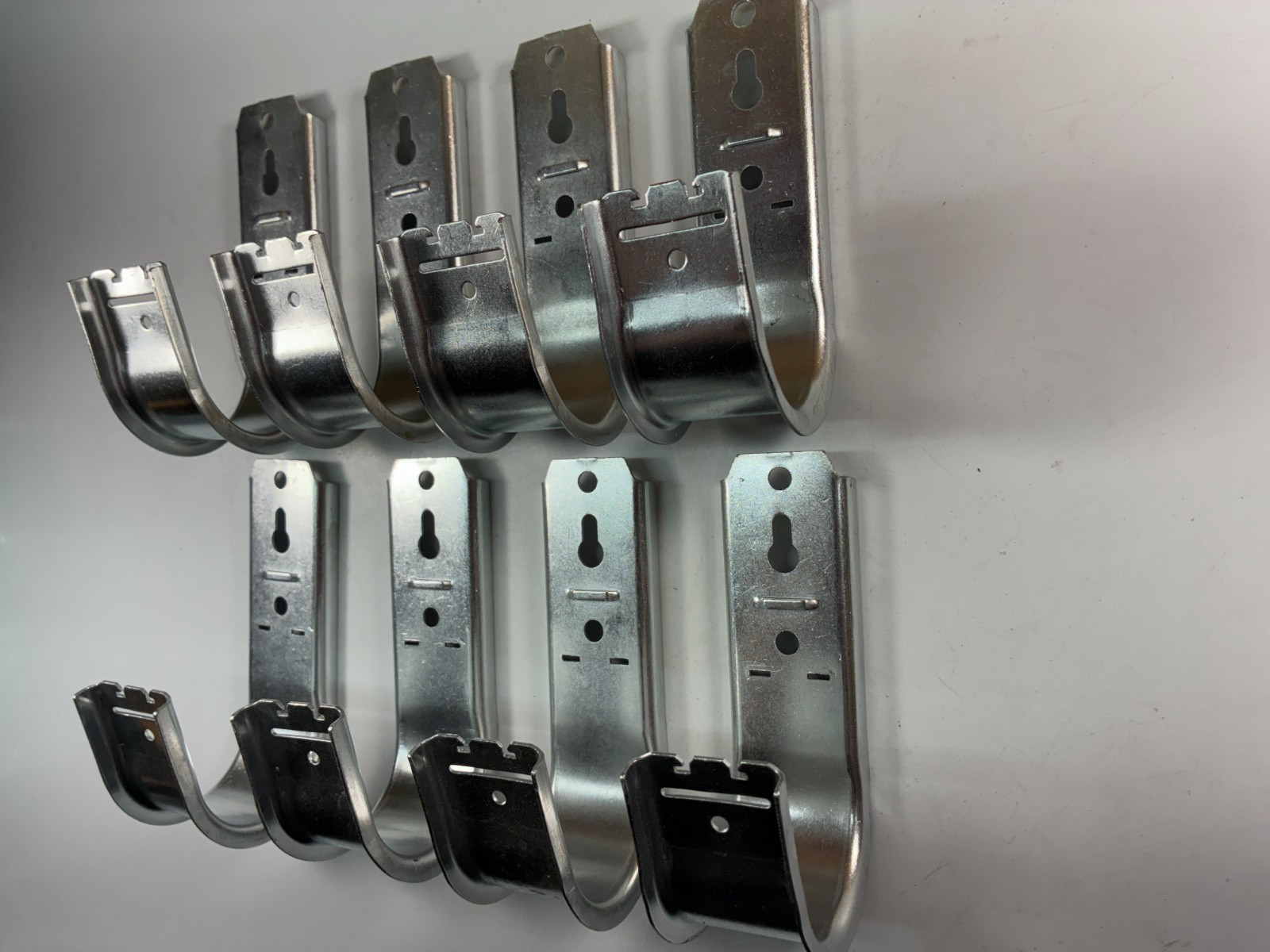Data/Low Voltage J-Hooks (2-Inch) (8-PACK) w/Retainer Clips Steel Galvanized NEW