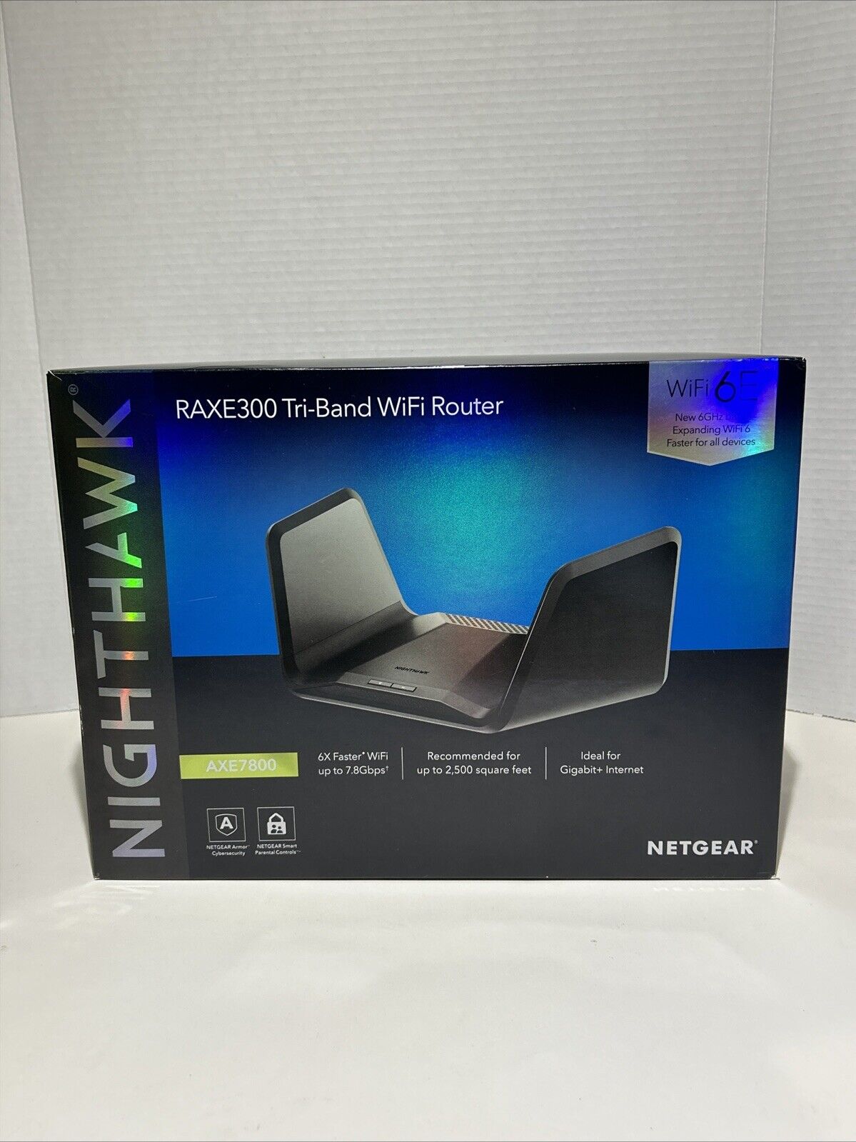 Netgear AXE7800 Nighthawk RAXE300 Tri-Band WiFi 6E Router Black Used