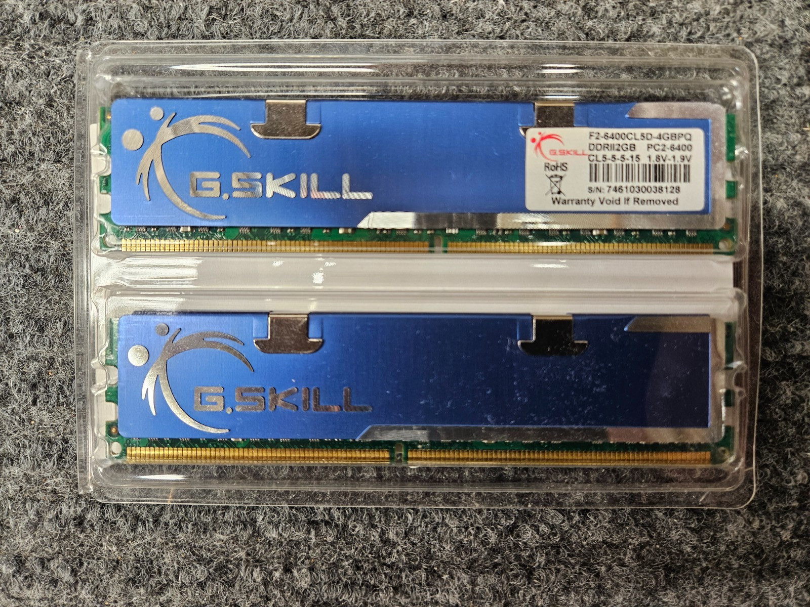 G Skill Desktop Memory Kit – F2‑6400CL5D‑4GBPQ Dual Channel Extreme Performance