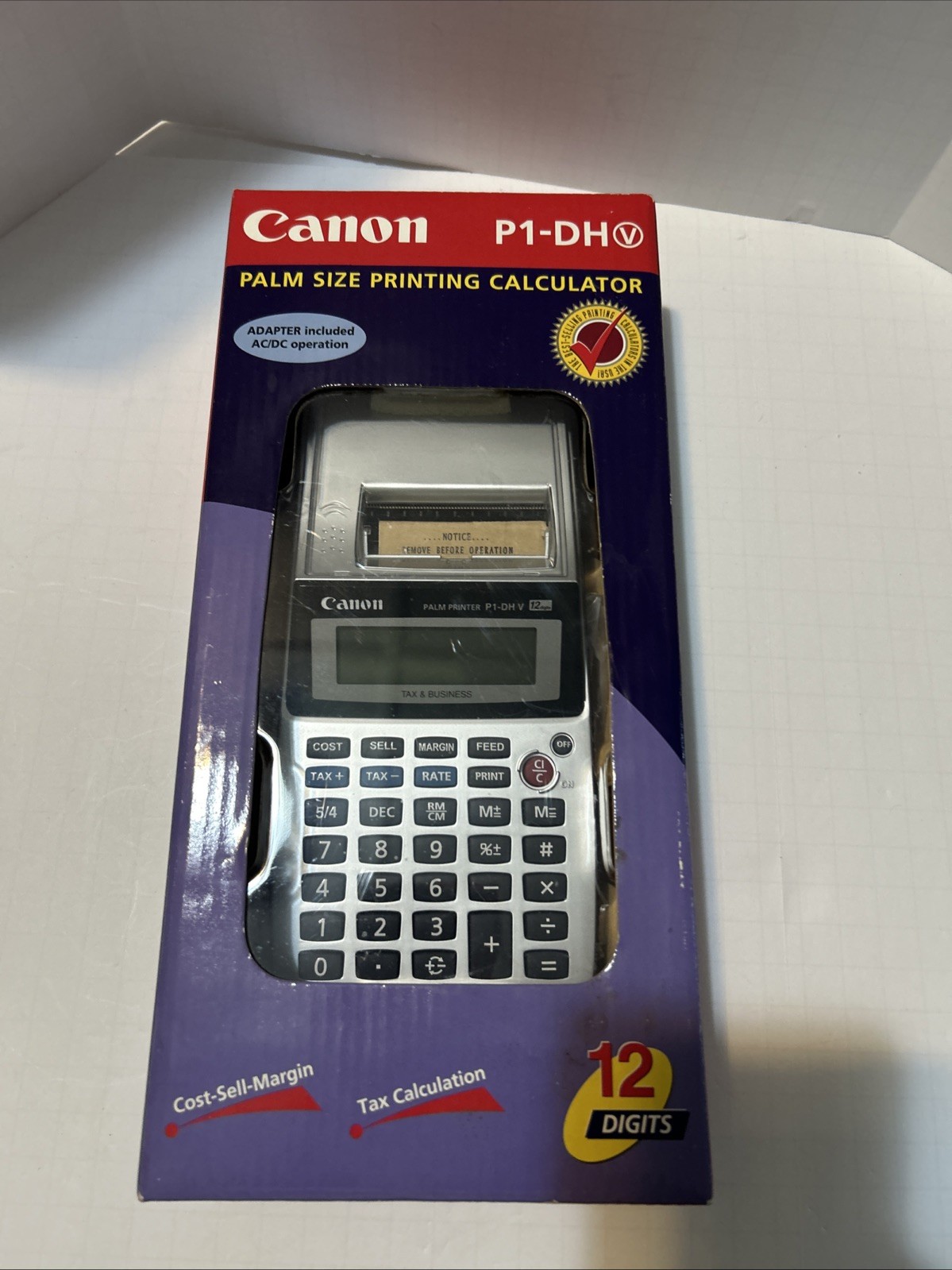 Canon Palm Size Printing Calculator P1-DH V