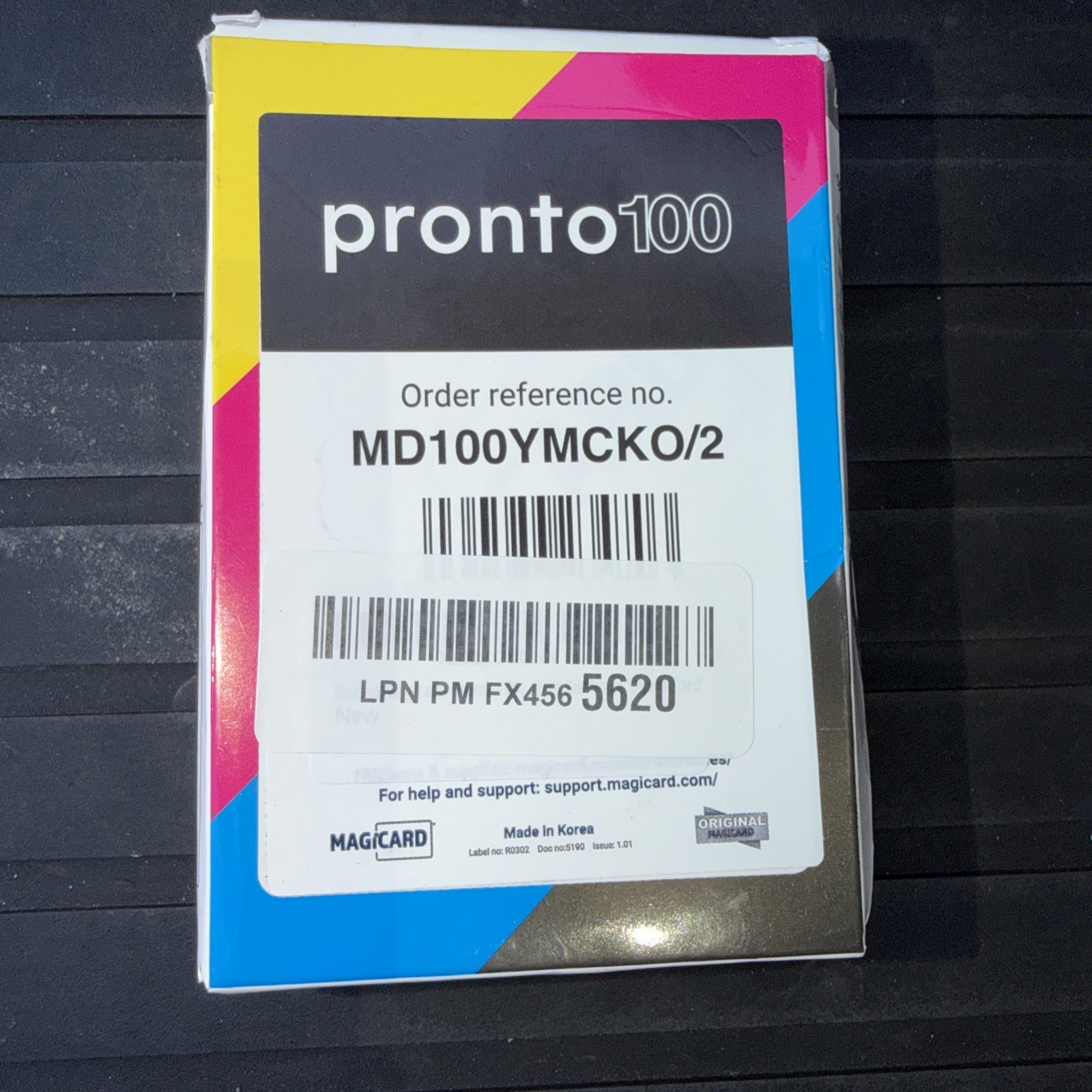 Magicard MD100YMCKO Color Ribbon - 100 Prints for Pronto100 ID Card Printer