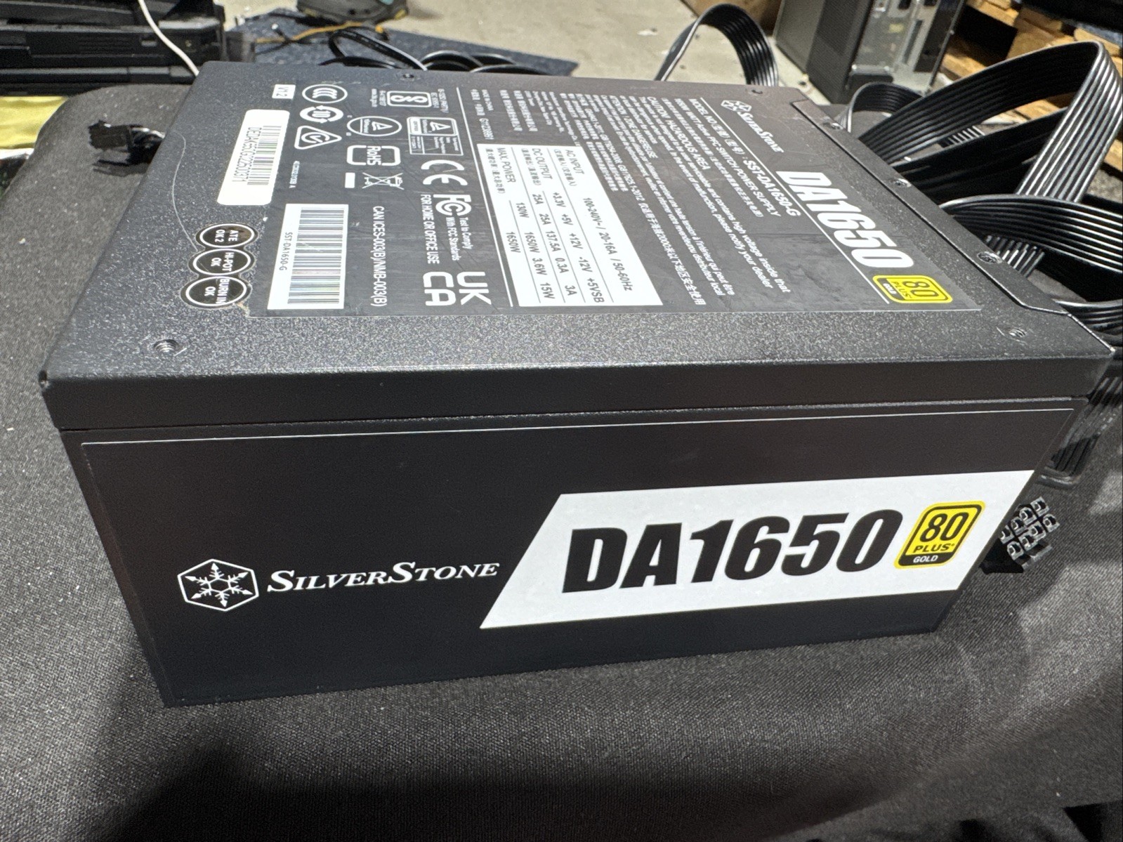 Silverstone DA1650 80 PLUS Gold 1650W ATX PSU. Model No : SST-DA1650-G
